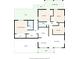 Detailed floor plan showcasing bedroom, bathroom, kitchen, and living room layouts at 10218 Lola St, Tampa, FL 33612