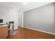 Office space with hardwood floors, a closet, and gray walls at 14418 Mirabelle Vista Cir, Tampa, FL 33626