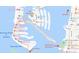 Map of Dolphin Pt., Dunedin, Clearwater, and Sand Key, with nearby restaurants, shopping, and beaches highlighted at 211 Dolphin Pt # 403, Clearwater Beach, FL 33767