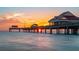 Pier at sunset, perfect for evening strolls and captivating waterfront moments at 211 Dolphin Pt # 403, Clearwater Beach, FL 33767