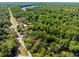 Aerial landscape showcasing roads, houses, and a winding river snaking through a verdant forest at 29133 Lawton Dr, Nobleton, FL 34661