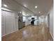 Beautiful and spacious kitchen features stainless steel appliances and wood-look flooring at 34141 Tree Lake Dr, Wesley Chapel, FL 33543