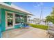 Backyard patio with waterfront access and plenty of room for relaxing and entertaining at 525 Lillian Dr, Madeira Beach, FL 33708