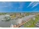 Stunning aerial view of the community, highlighting the waterfront access and beautiful landscaping at 6035 Sea Ranch Dr # 612, Hudson, FL 34667
