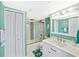 Charming bathroom with updated vanity, decorative mirror and bright lighting offering a fresh, clean feel at 6035 Sea Ranch Dr # 612, Hudson, FL 34667