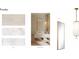 Powder bath inspiration board featuring stones, powder bath, a mirror, and a pendant at 812 W Braddock St, Tampa, FL 33603
