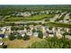 Expansive aerial view of the community showcasing well-maintained homes and green spaces at 5754 Sweet William Ter, Land O Lakes, FL 34639