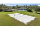 Aerial view of a sand volleyball court at the community recreation center at 5754 Sweet William Ter, Land O Lakes, FL 34639