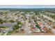 Aerial view of a neighborhood with lakes at 1023 Springtime Dr, Holiday, FL 34691