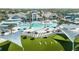 Aerial view of the community pool and recreational area at 11423 Shoreline Trl, Parrish, FL 34219