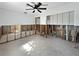 Open concept living room featuring open wall framing ready for renovation and completion at 1214 Bay Shore Blvd, Indian Rocks Beach, FL 33785