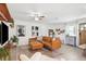 Inviting living room is flooded with light and has modern decor at 1648 Arbor Dr, Clearwater, FL 33756