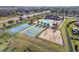 Community amenities featuring a pool, playground, tennis court, and basketball court at 18796 Obregan Dr, Spring Hill, FL 34610