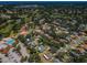 Aerial view of a golf course community with beautiful landscaping and a community pool for residents at 2700 Westchester N Dr, Clearwater, FL 33761