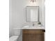 Powder room with modern fixtures and a stylish vanity at 3910 W San Carlos St, Tampa, FL 33629