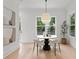 Stylish dining room with a round table and contemporary chairs at 3910 W San Carlos St, Tampa, FL 33629