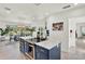 Modern kitchen with stylish island, stainless steel appliances, and bright, open layout at 420 48Th N St, St Petersburg, FL 33713