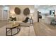 Open-concept living room and kitchen with modern furnishings, perfect for entertaining guests at 5105 68Th N Way, St Petersburg, FL 33709