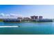 Aerial shot of waterfront condos, showing the community's picturesque setting and prime coastal access at 5155 Isla Key S Blvd # 304, St Petersburg, FL 33715