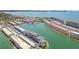 Breathtaking aerial view of waterfront condos with boat docks and access to the bay at 5960 30Th S Ave # 414, Gulfport, FL 33707