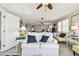Open concept floor plan features two living room areas and two desk areas at 5960 30Th S Ave # 414, Gulfport, FL 33707