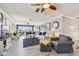 Spacious living room featuring stylish decor and a comfortable seating area at 5960 30Th S Ave # 414, Gulfport, FL 33707