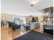 Bright living room boasts hardwood floors, large windows with ocean views, and neutral furnishings at 8030 Manasota Key Rd, Englewood, FL 34223