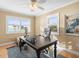 Bright office space featuring a large desk and ocean view at 8030 Manasota Key Rd, Englewood, FL 34223