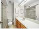 This bathroom features a single vanity, a toilet, and a shower with glass doors at 11357 Stratton Park Dr # 11357, Temple Terrace, FL 33617