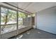 Screened patio with a view of the street at 11357 Stratton Park Dr # 11357, Temple Terrace, FL 33617