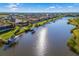 Waterfront community featuring stunning homes with private docks and tranquil water access at 11506 Harbourside Ln, Parrish, FL 34219