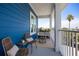 Relax on the balcony with comfortable seating and enjoy the view of the beach community at 13117 4Th E St, Madeira Beach, FL 33708