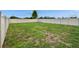 A spacious backyard is surrounded by a privacy fence providing a secure outdoor area at 15718 Fort Island Pl, Sun City Center, FL 33573