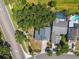 Bird's eye view of the property, situated on a lot near a road and nearby pools at 16169 Gardendale Dr, Tampa, FL 33624