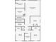 Upstairs floor plan showing bedroom and bathroom layout at 18837 Litzau Ln, Land O Lakes, FL 34638