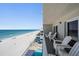 Balcony with a view of the beach and pool area at 19418 Gulf Blvd # 507, Indian Shores, FL 33785