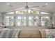Bright living room showcasing multiple windows with water views and casual seating arrangements at 3235 Seaway Dr, New Port Richey, FL 34652