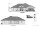 Architectural drawings showcasing the front and rear elevations of this beautiful single-Gathering home at 4294 Cork Rd, Plant City, FL 33565