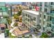 Elevated view of the community featuring green spaces, modern architecture, and inviting outdoor areas at 912 Channelside Dr # 2710, Tampa, FL 33602