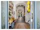Bright open foyer leading to the great room, with neutral decor and wood look tile at 922 Grand Cresta Ave, Brandon, FL 33511