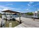 Dock featuring a boat lift providing convenient and protected storage for your boat at 927 Golf Island Dr, Apollo Beach, FL 33572