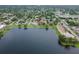 Scenic aerial view showcasing the home's proximity to the lake and neighborhood at 1180 39Th N St, St Petersburg, FL 33713