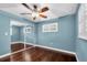 Bright bedroom with hardwood floors, and a mirrored closet at 1180 39Th N St, St Petersburg, FL 33713