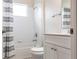 Bright bathroom featuring a tub, shower and a vanity with storage at 1430 Blue Horizon Cir, Bradenton, FL 34208