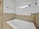 Close up shot of luxurious main bathroom soaking tub at 14721 Scharber Rd, Dade City, FL 33525