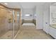 Luxurious main bathroom features a glass shower and a soaking tub at 14721 Scharber Rd, Dade City, FL 33525