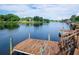 Dock leading out onto water, with greenery surrounding at 2780 N Riverside Dr # 802, Tampa, FL 33602