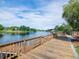 Waterfront view of waterway, docks, and lush landscaping at 2780 N Riverside Dr # 802, Tampa, FL 33602