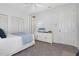 Bedroom with light-colored walls and a double door closet at 36 Gulf Blvd # 3, Indian Rocks Beach, FL 33785