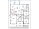 Detailed blueprint displaying a 4-bedroom house layout with dimensions, rooms, and features at 410 Shannon Estates Ct, Plant City, FL 33563